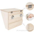 Pet Wooden Hay Manger com assento